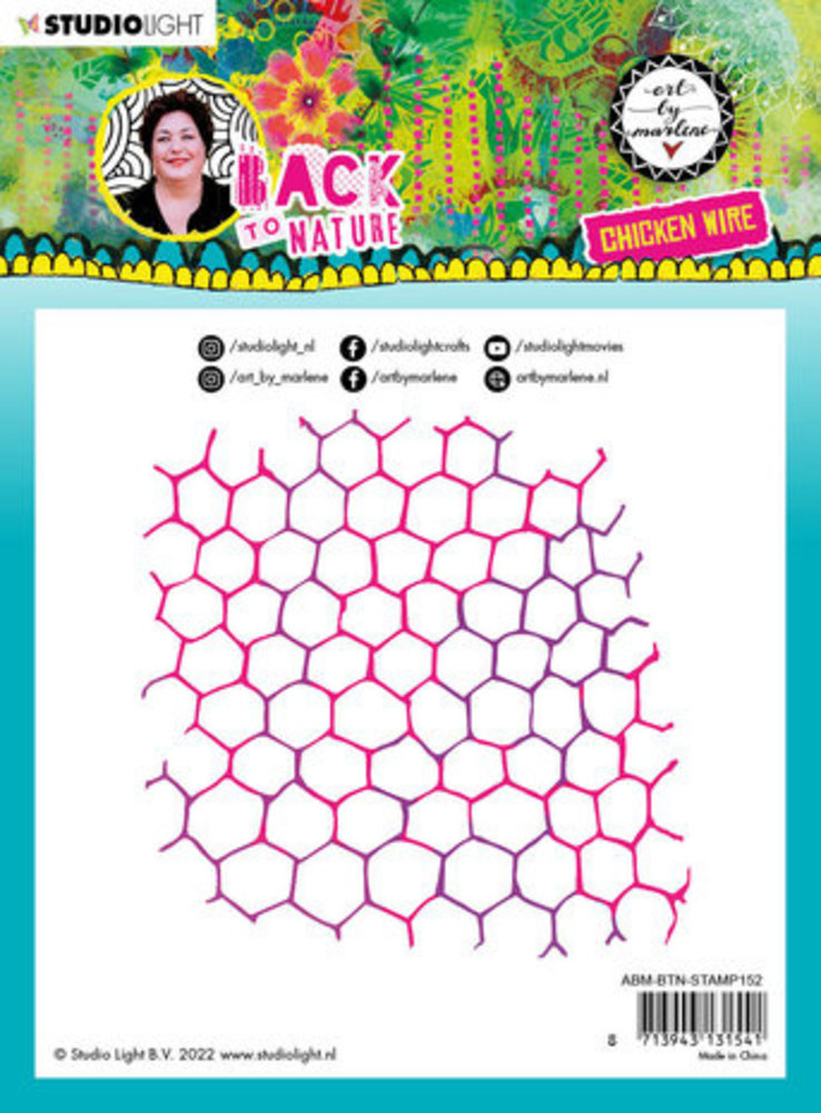 Studio Light Back To Nature Clear Stamps Chicken Wire (ABM-BTN-STAMP152) Studio Light Back To Nature Clear Stamps Chicken Wire (ABM-BTN-STAMP152)