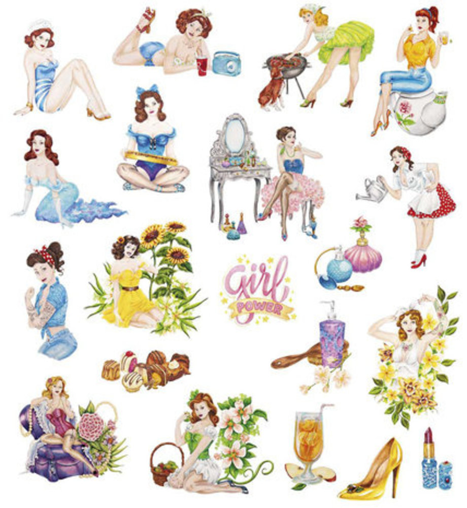 Papers For You Pin Up Party Die Cuts (PFY-10448) Papers For You Pin Up Party Die Cuts (PFY-10448)