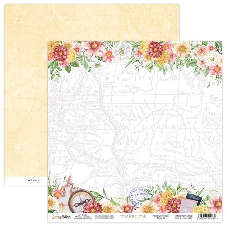 ScrapBoys Travelers 12x12 Inch Paper Set (TRAV-08) ScrapBoys Travelers 12x12 Inch Paper Set (TRAV-08)