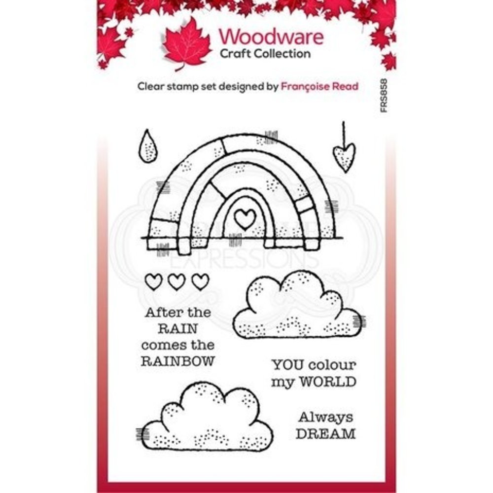 Woodware Rainbow World Clear Stamp (FRS858)