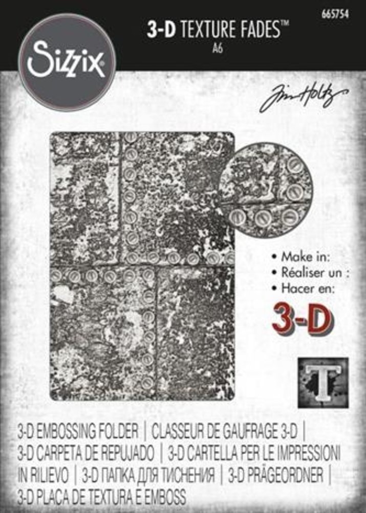 Sizzix 3D Texture Fades Industrious (665754)