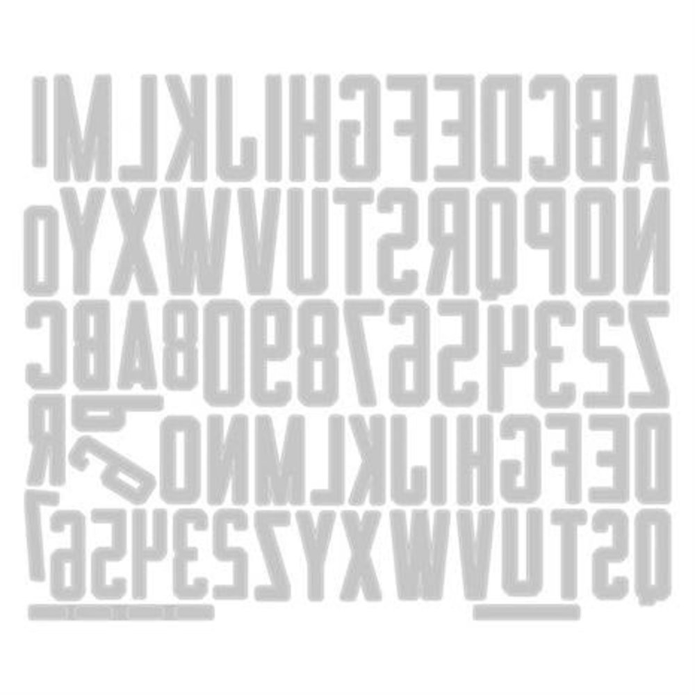 Sizzix Thinlits Die Set Alphanumeric Theory (665924)