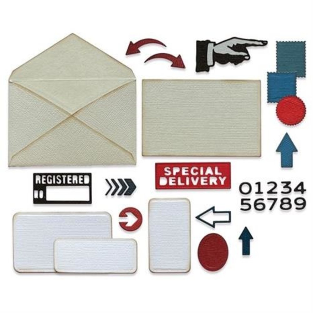 Sizzix Thinlits Die Set Postale (665927) Sizzix Thinlits Die Set Postale (665927)