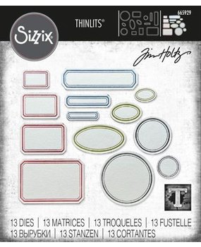 Sizzix Thinlits Die Set Vintage Labels (665929)