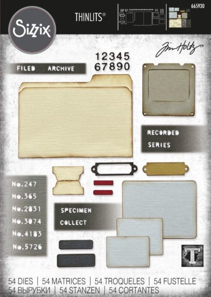 Sizzix Thinlits Die Set Specimen (665930)