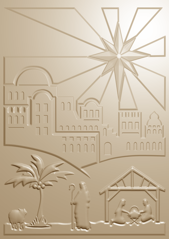 Crafter's Companion Bethlehem Collection 3D Embossing Folder O Little Town (BC-EF5-3D-OLIT) Crafter's Companion Bethlehem Collection 3D Embossing Folder O Little Town (BC-EF5-3D-OLIT)