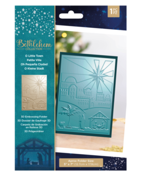 Crafter's Companion Bethlehem Collection 3D Embossing Folder O Little Town (BC-EF5-3D-OLIT) Crafter's Companion Bethlehem Collection 3D Embossing Folder O Little Town (BC-EF5-3D-OLIT)