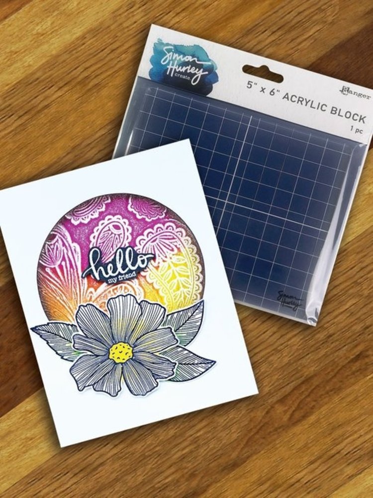 Simon Hurley Create 5x6 Inch Acrylic Block (HUA80381) Simon Hurley Create 5x6 Inch Acrylic Block (HUA80381)