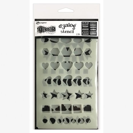 Ranger Dylusions Dyalog Stencil Border It Again (DYS79958) Ranger Dylusions Dyalog Stencil Border It Again (DYS79958)