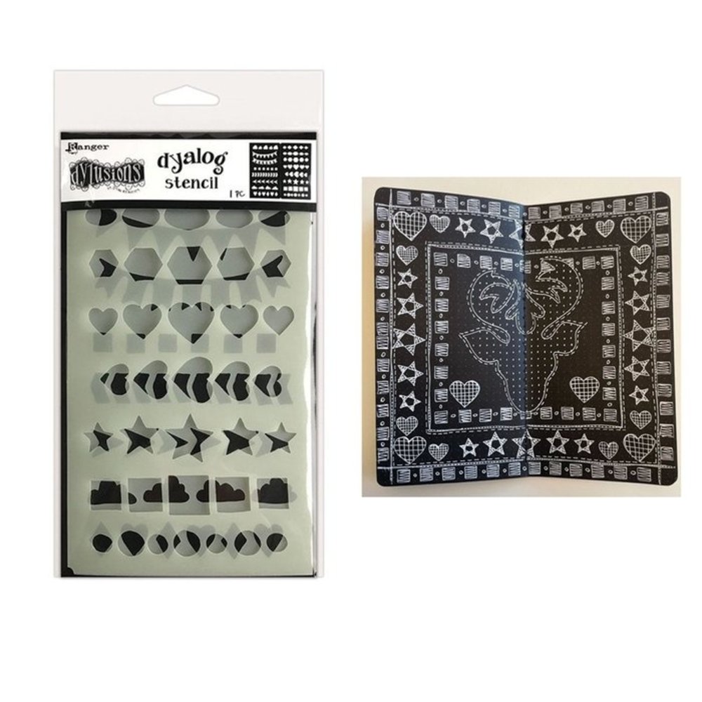 Ranger Dylusions Dyalog Stencil Border It Again (DYS79958) Ranger Dylusions Dyalog Stencil Border It Again (DYS79958)