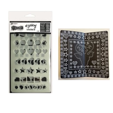 Ranger Dylusions Dyalog Stencil Border It Again (DYS79958) Ranger Dylusions Dyalog Stencil Border It Again (DYS79958)