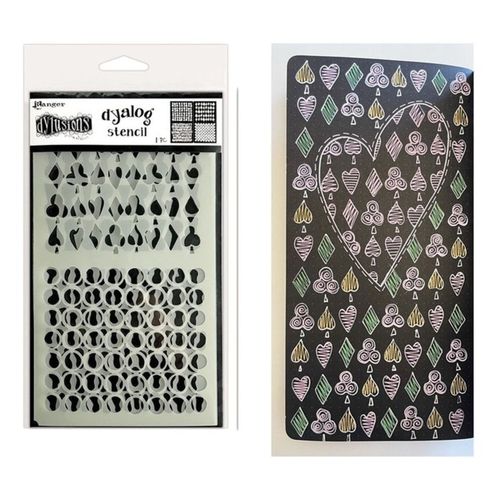 Ranger Dylusions Dyalog Stencil It Again (DYS79972) Ranger Dylusions Dyalog Stencil It Again (DYS79972)