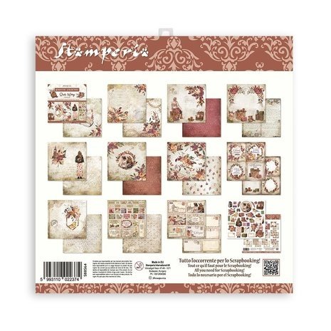 Stamperia Our Way 8x8 Inch Paper Pack (SBBS64) Stamperia Our Way 8x8 Inch Paper Pack (SBBS64)