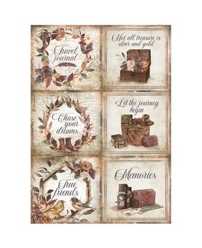 Stamperia Our Way Cards Rice Paper A4 (DFSA4716) Stamperia Our Way Cards Rice Paper A4 (DFSA4716)