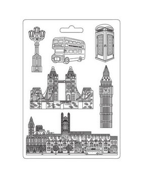 Stamperia Our Way Soft Mould A4 London (K3PTA4541) Stamperia Our Way Soft Mould A4 London (K3PTA4541)