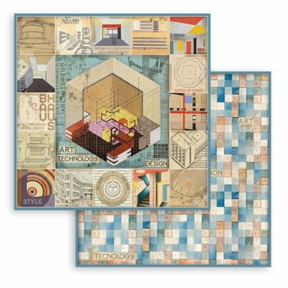 Stamperia Bauhaus 8x8 Inch Paper Pack (SBBS65) Stamperia Bauhaus 8x8 Inch Paper Pack (SBBS65)
