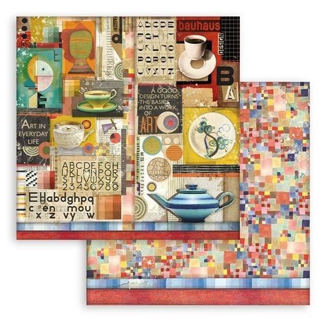 Stamperia Bauhaus 8x8 Inch Paper Pack (SBBS65) Stamperia Bauhaus 8x8 Inch Paper Pack (SBBS65)