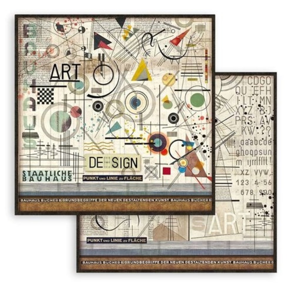 Stamperia Bauhaus 8x8 Inch Paper Pack (SBBS65) Stamperia Bauhaus 8x8 Inch Paper Pack (SBBS65)