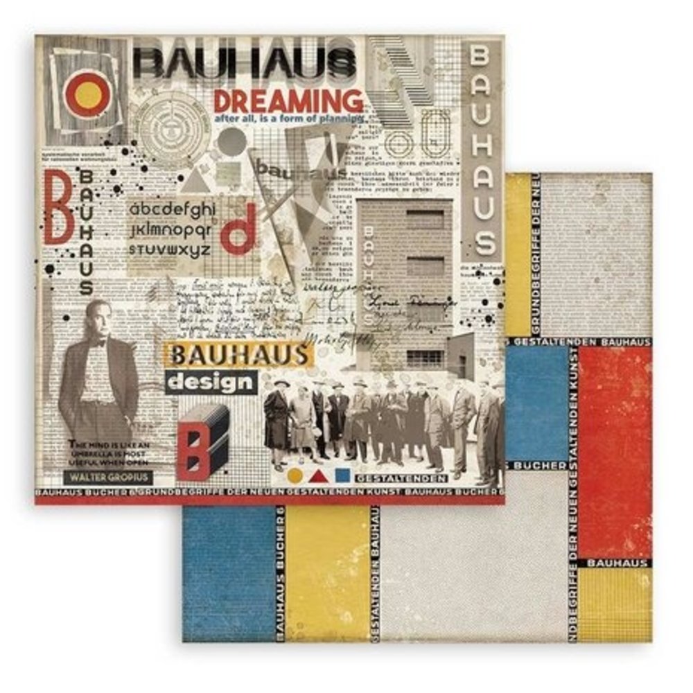 Stamperia Bauhaus 8x8 Inch Paper Pack (SBBS65) Stamperia Bauhaus 8x8 Inch Paper Pack (SBBS65)