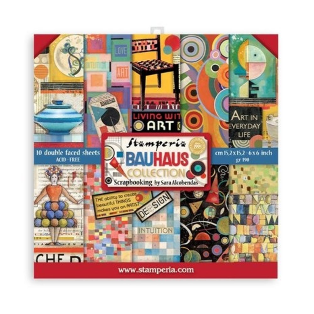 Stamperia Bauhaus 6x6 Inch Paper Pack (SBBXS20) Stamperia Bauhaus 6x6 Inch Paper Pack (SBBXS20)