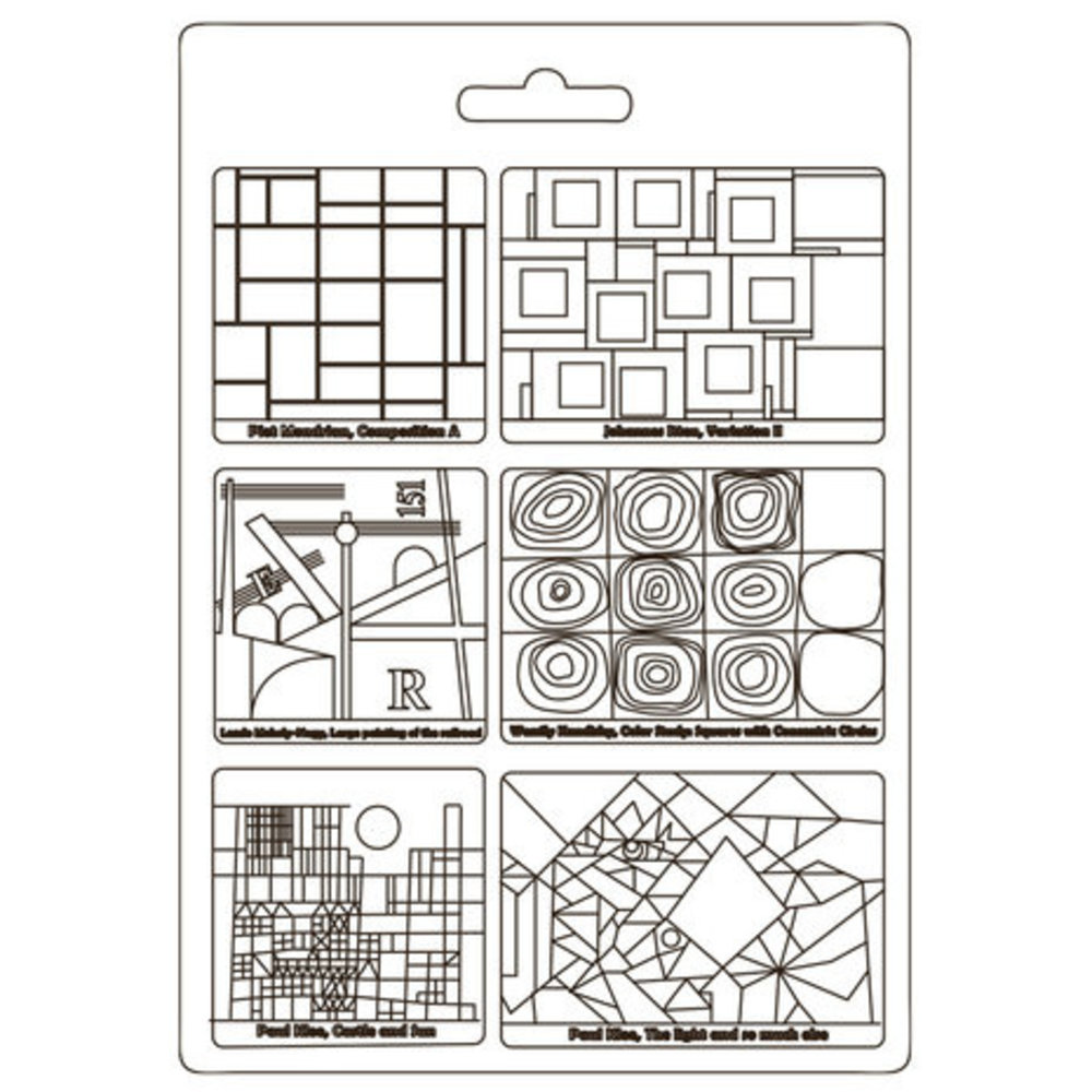 Stamperia Bauhaus Soft Mould A4 Squares (K3PTA4543) Stamperia Bauhaus Soft Mould A4 Squares (K3PTA4543)