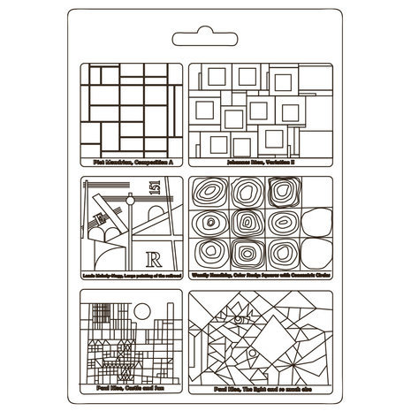 Stamperia Bauhaus Soft Mould A4 Squares (K3PTA4543) Stamperia Bauhaus Soft Mould A4 Squares (K3PTA4543)