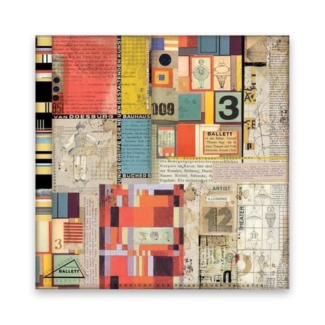 Stamperia Bauhaus 12x12 Inch Fabric Sheets (SBPLT03) Stamperia Bauhaus 12x12 Inch Fabric Sheets (SBPLT03)