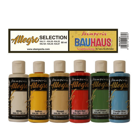 Stamperia Allegro Paint Kit Bauhaus (6pcs) (KALKIT24) Stamperia Allegro Paint Kit Bauhaus (6pcs) (KALKIT24)