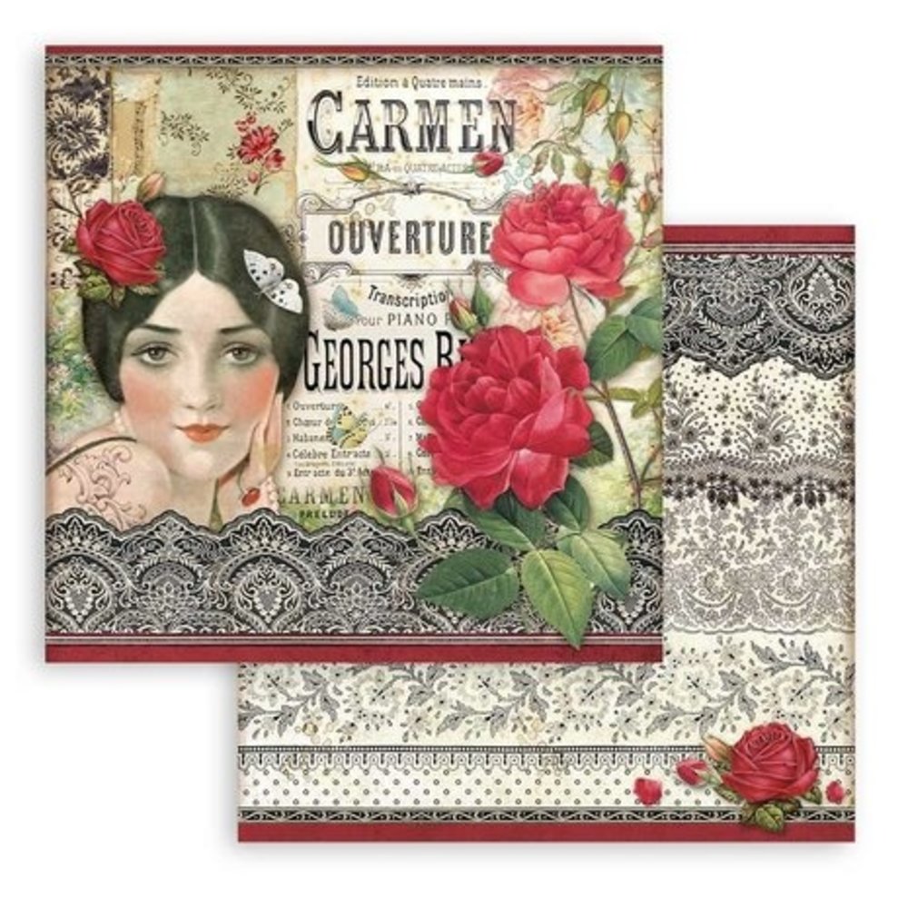 Stamperia Desire 8x8 Inch Paper Pack (SBBS66) Stamperia Desire 8x8 Inch Paper Pack (SBBS66)