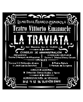 Stamperia Desire Thick Stencil 18x18cm La Traviata (KSTDQ69)