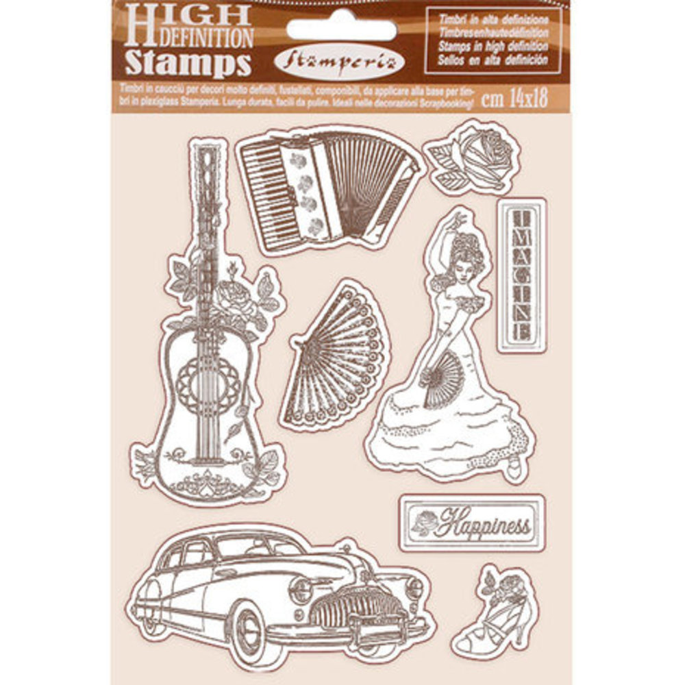 Stamperia Desire Elements Natural Rubber Stamp (WTKCC215) Stamperia Desire Elements Natural Rubber Stamp (WTKCC215)