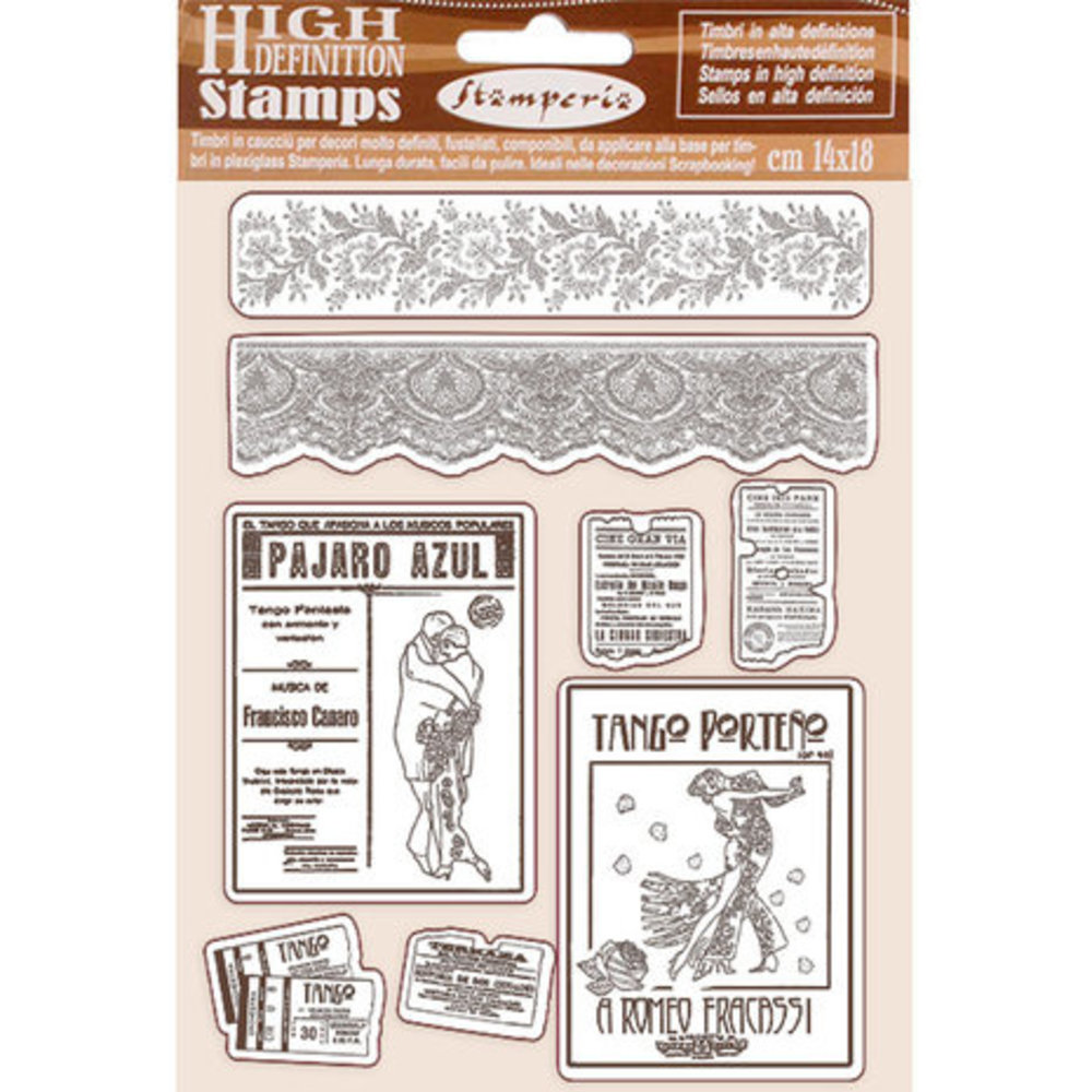 Stamperia Desire Borders and Frame Natural Rubber Stamp (WTKCC216) Stamperia Desire Borders and Frame Natural Rubber Stamp (WTKCC216)