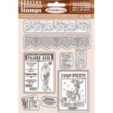 Stamperia Desire Borders and Frame Natural Rubber Stamp (WTKCC216)*