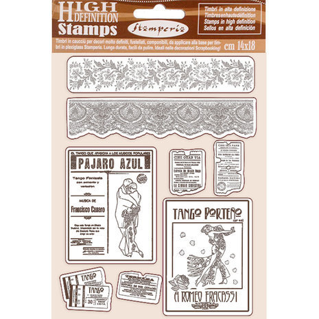 Stamperia Desire Borders and Frame Natural Rubber Stamp (WTKCC216) Stamperia Desire Borders and Frame Natural Rubber Stamp (WTKCC216)