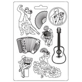 Stamperia Desire Soft Mould A4 Elements (K3PTA4545)