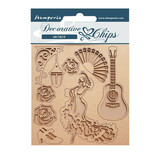 Stamperia Desire Decorative Chips Dancer (SCB144)*