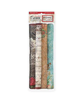 Stamperia Desire 12x12 Inch Fabric Sheets (SBPLT04)