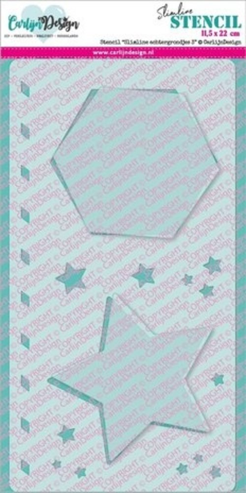 Carlijn Design Stencil Slimline Achtergrondjes 3 (CDSC-0021)