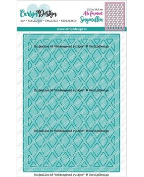 Carlijn Design Snijmallen A6 Achtergrond Ruitjes (CDSN-0178)