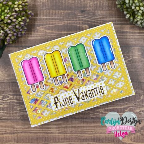 Carlijn Design Snijmallen A6 Achtergrond Ruitjes (CDSN-0178)