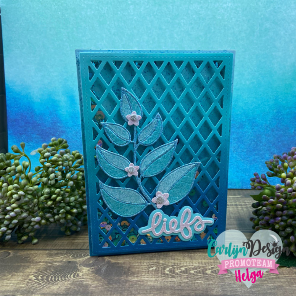 Carlijn Design Snijmallen A6 Achtergrond Ruitjes (CDSN-0178)