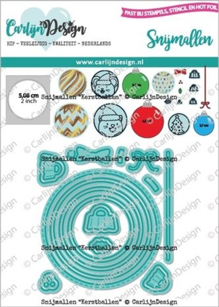 Carlijn Design Snijmallen Kerstballen (CDSN-0180) Carlijn Design Snijmallen Kerstballen (CDSN-0180)