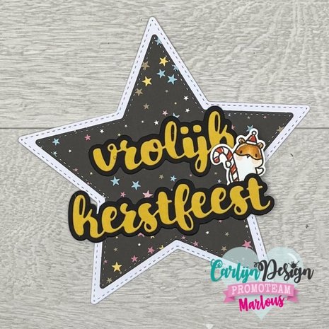 Carlijn Design Snijmallen Vrolijk Kerstfeest (CDSN-0185)