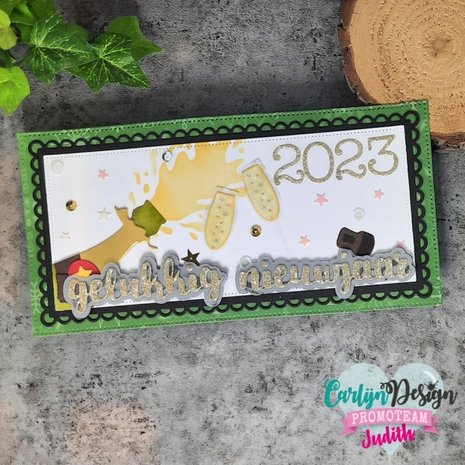 Carlijn Design Snijmallen Gelukkig Nieuwjaar (CDSN-0187)