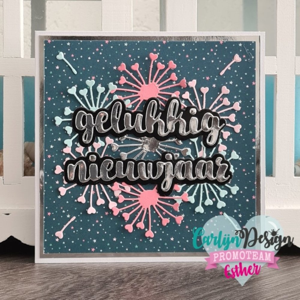 Carlijn Design Snijmallen Gelukkig Nieuwjaar (CDSN-0187)