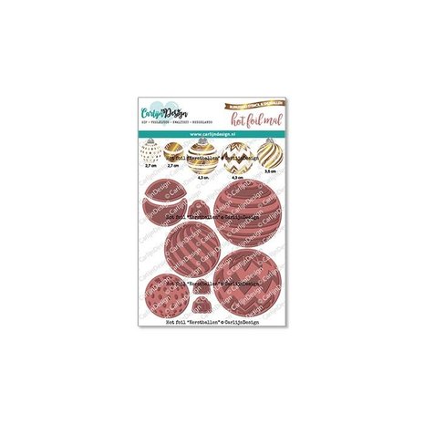 Carlijn Design Hot Foil Kerstballen (CDHF-0020) Carlijn Design Hot Foil Kerstballen (CDHF-0020)