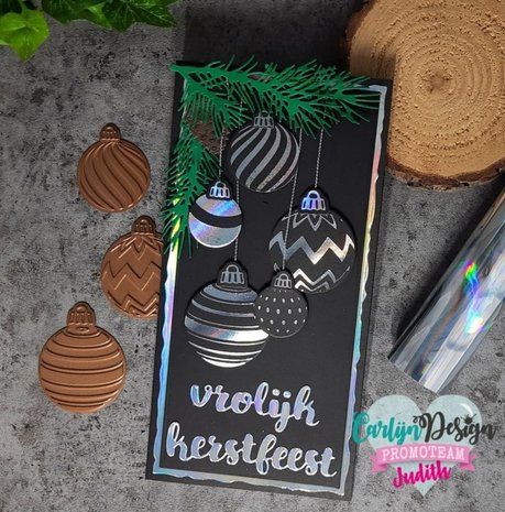 Carlijn Design Hot Foil Kerstballen (CDHF-0020) Carlijn Design Hot Foil Kerstballen (CDHF-0020)