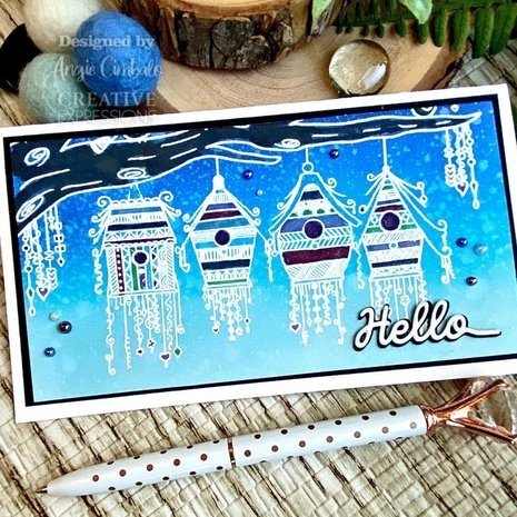 Creative Expressions Bonnita Moaby A6 Rubber Stamp Bird Street (CER029) Creative Expressions Bonnita Moaby A6 Rubber Stamp Bird Street (CER029)