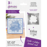 Gemini Decorative Frame Stamp & Die Falling Snow (GEM-STD-DF-FALLS)