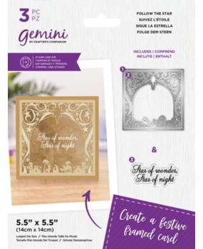Gemini Decorative Frame Stamp & Die Follow the Star (GEM-STD-DF-FTST)